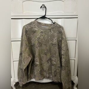 PacSun Camo Crewneck